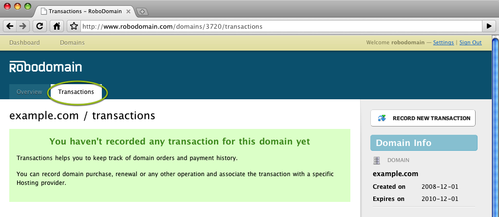 Domain Transactions without Transactions